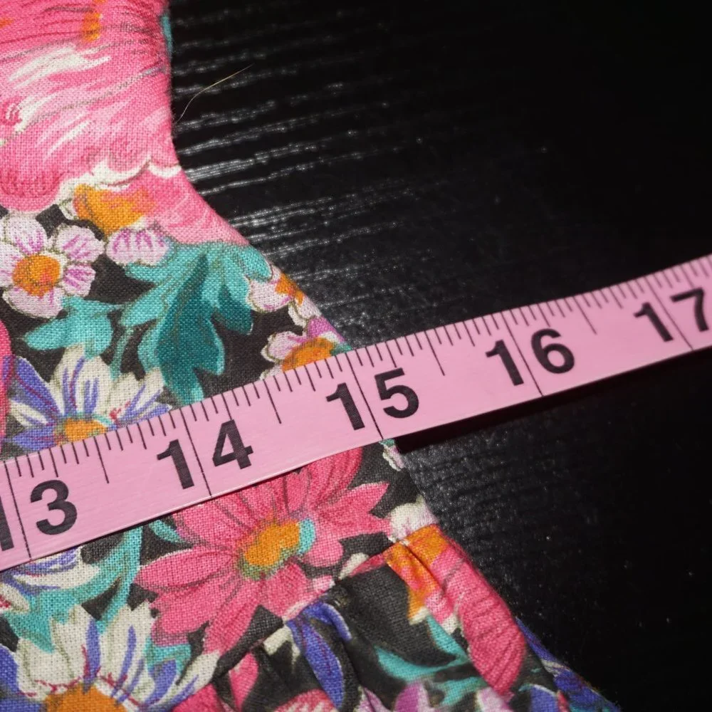Vintage 80s Floral Dress - Picture 7 of 8